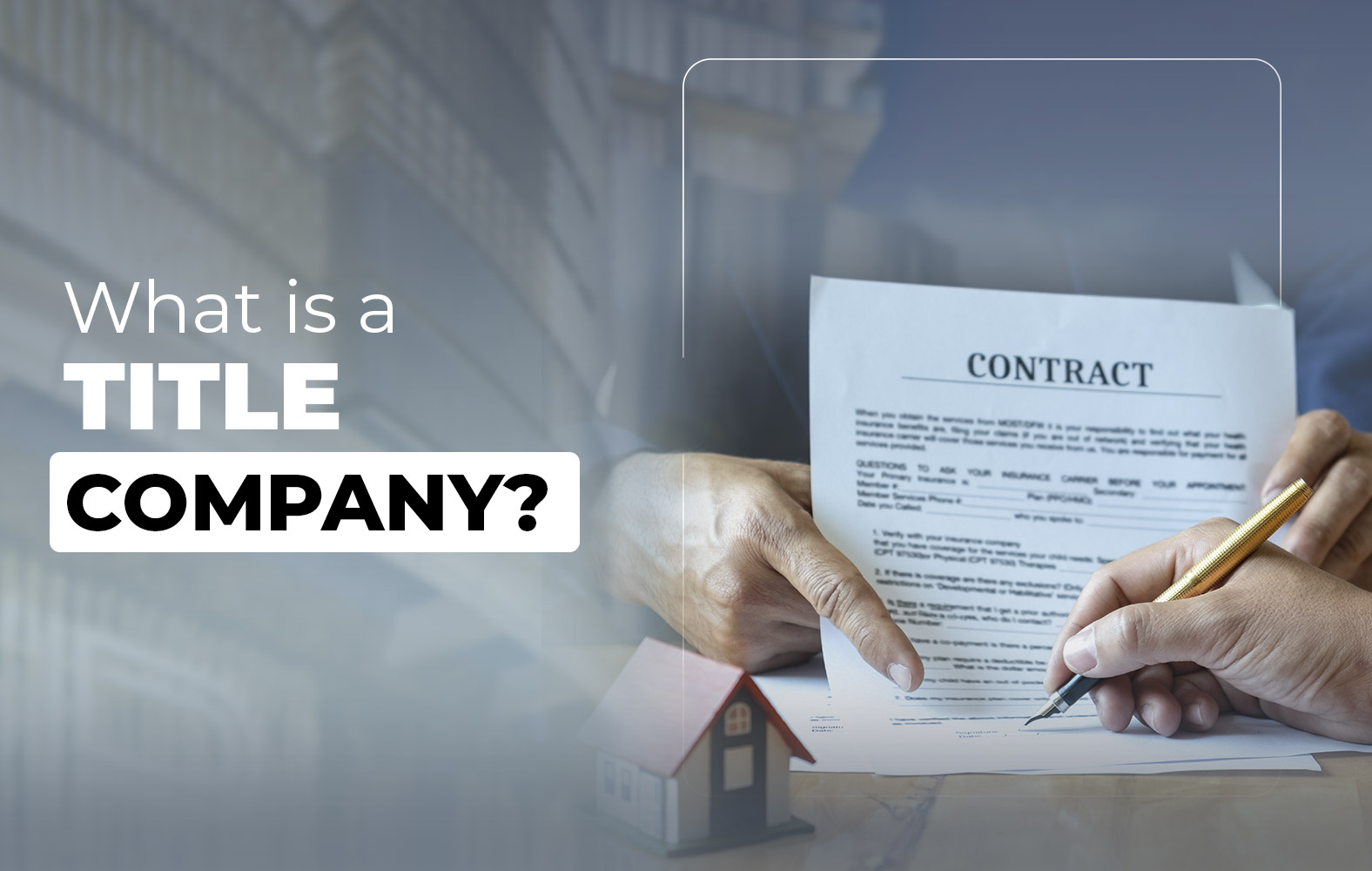 Do you know what the work of a title company is?